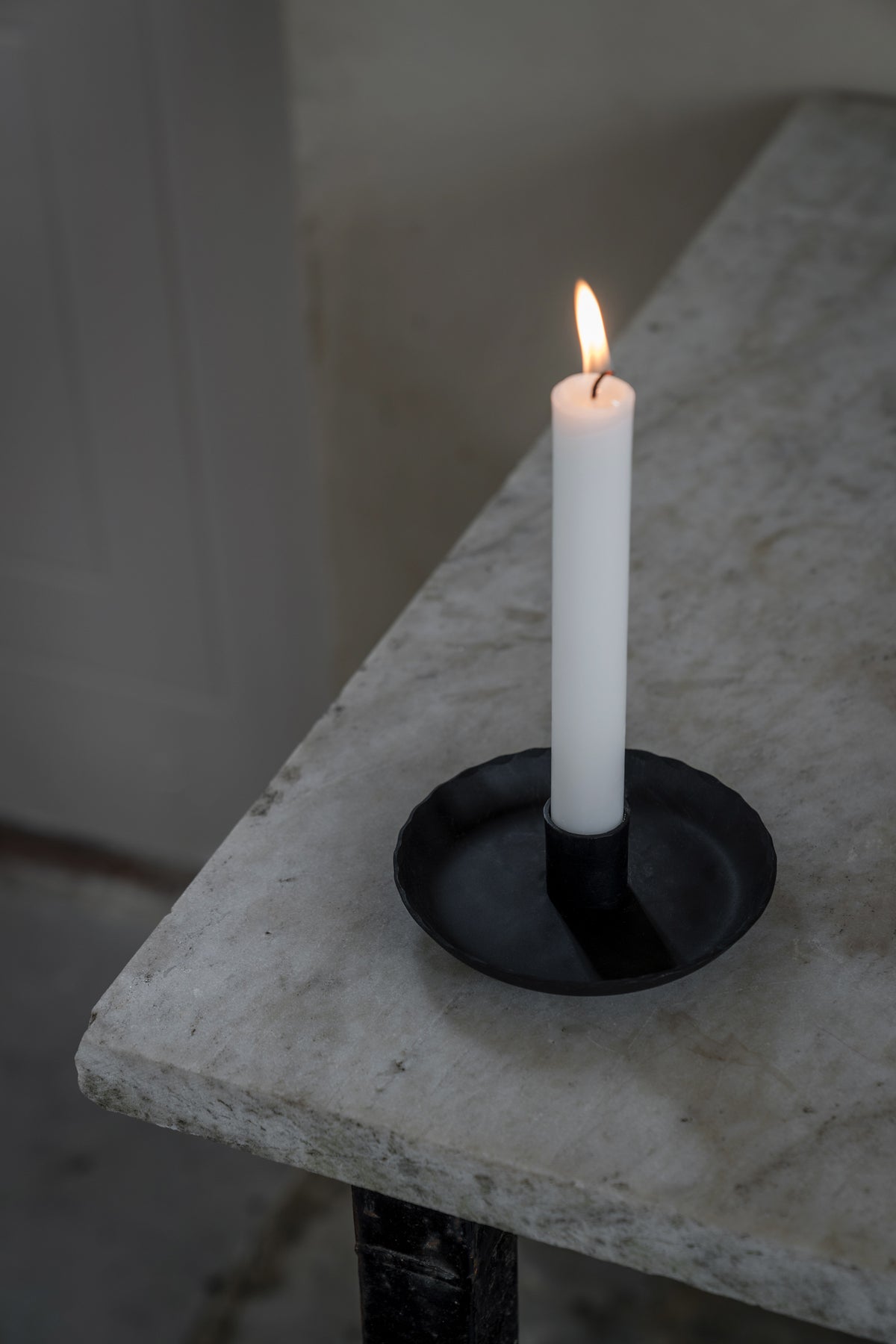 Ljusstake d12 h4 cm svart